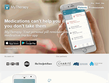 Tablet Screenshot of mytherapyapp.com